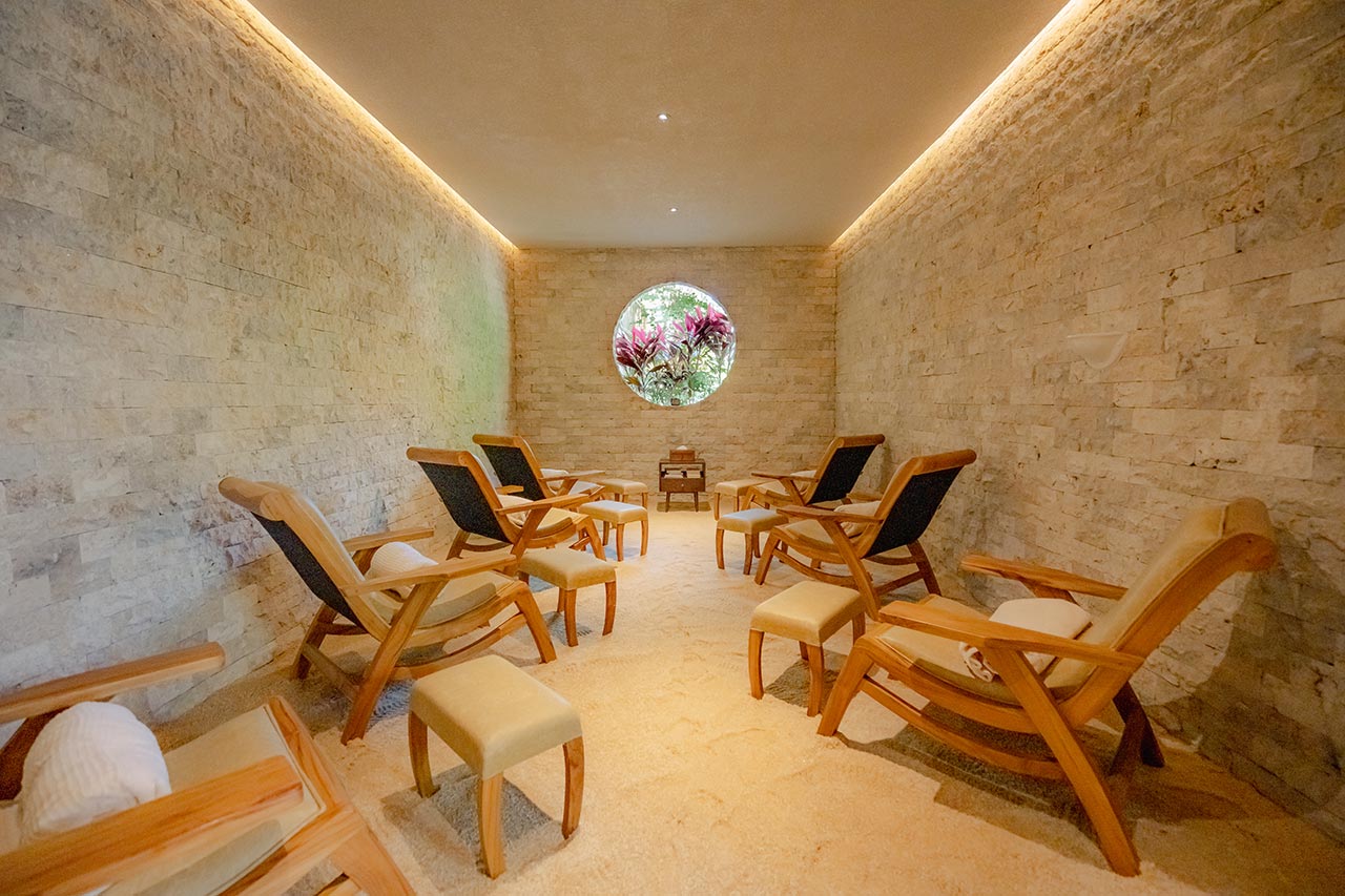 Salt therapy cave at Eden Longevity Center Ubud Bali
